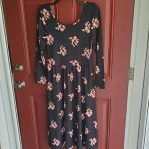 Old Navy Black Floral Dress